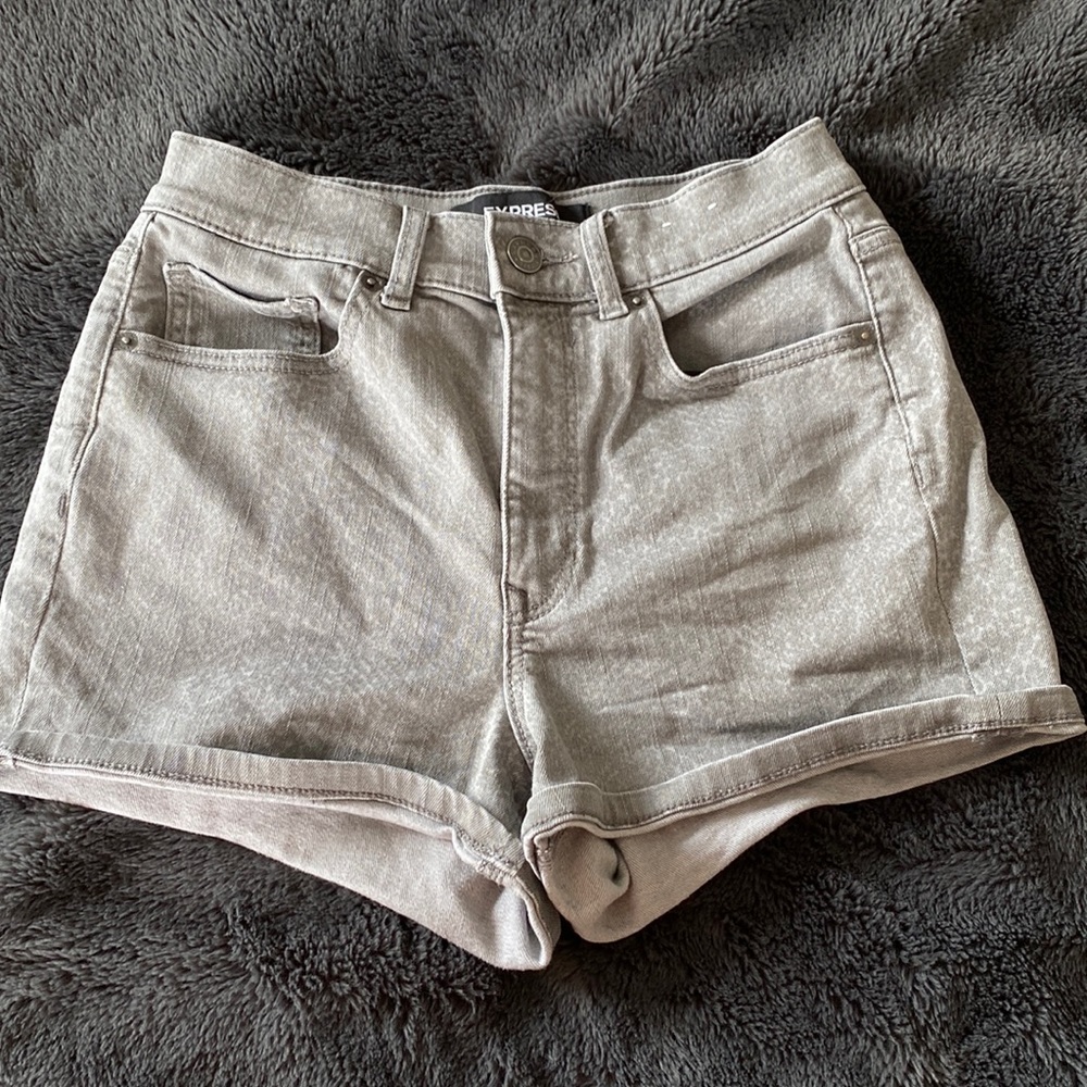 Express Shortie Super High Rise Size 4 Stretch Shorts